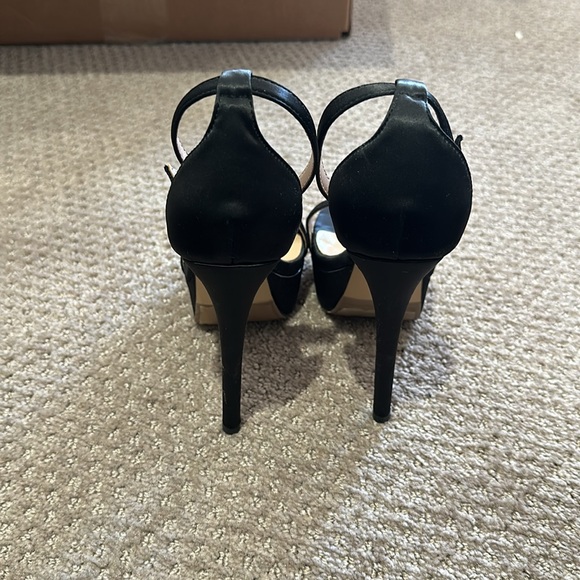 BLACK heels size 35 high 22cm NEW - Picture 3 of 5